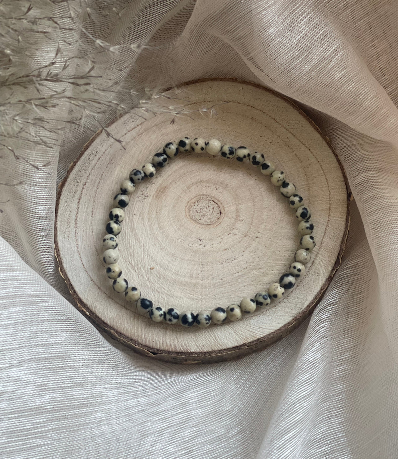 Bracelet Jaspe Dalmatien | Déblocage énergétique - Positivité