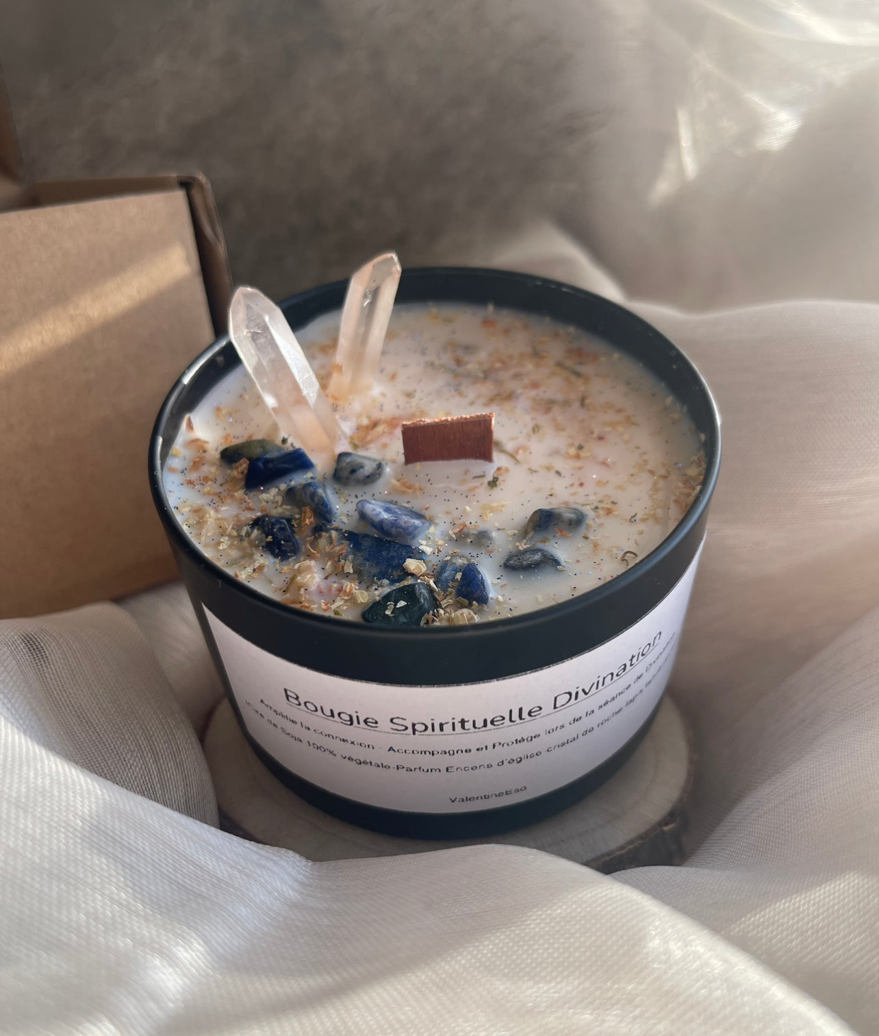 Bougie Divination | Invite la Connexion Spirituelle - Facilite la perception des messages | + Exercices fournis avec