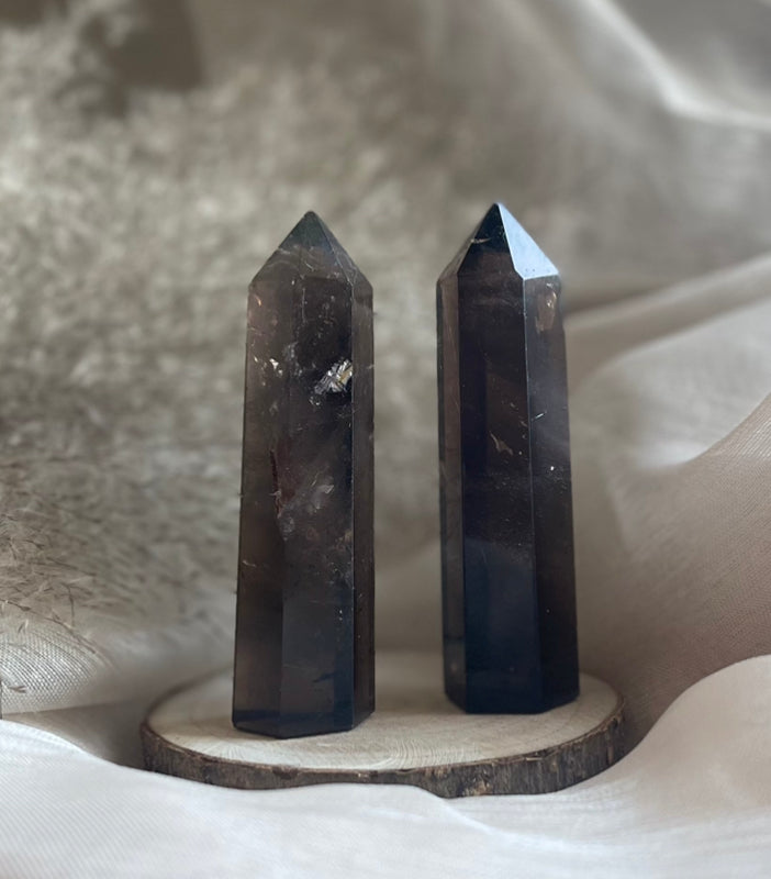 Tour de Quartz Fumé | Recentrage - Confiance - Force - Stabilité