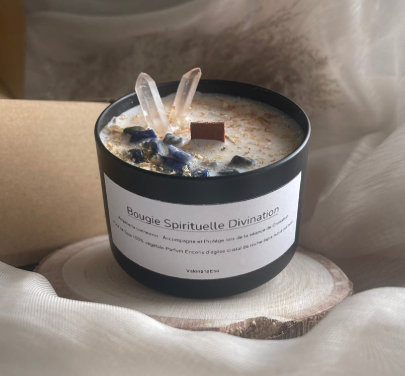 Bougie Divination | Invite la Connexion Spirituelle - Facilite la perception des messages | + Exercices fournis avec