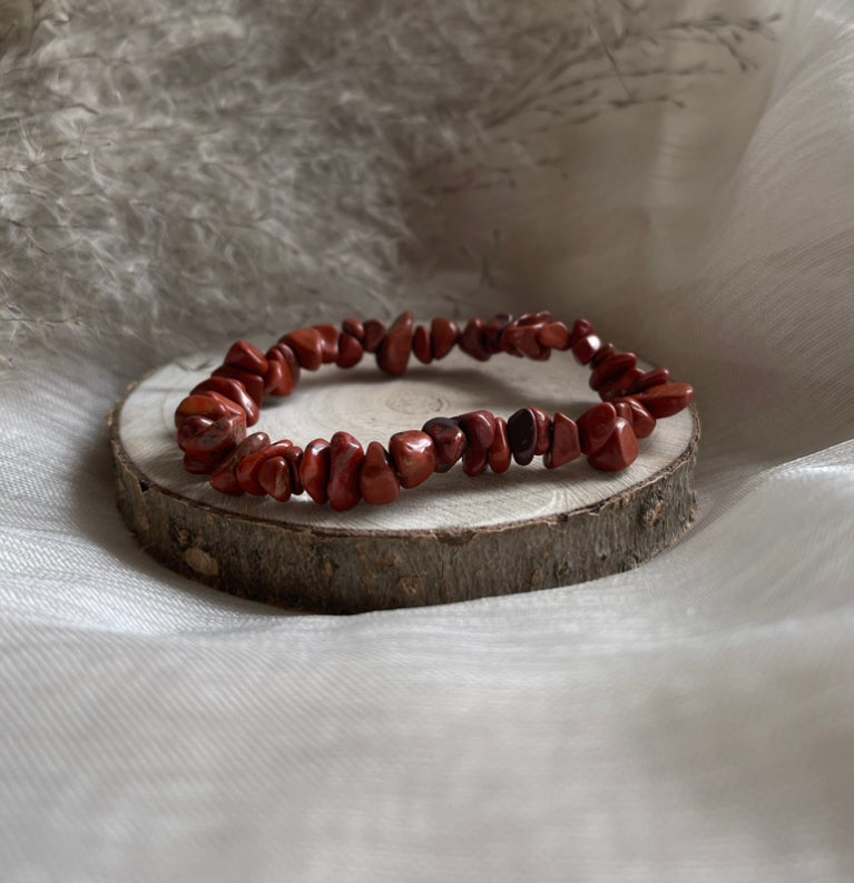 Bracelet Jaspe Rouge | Ancrage-Stabilité-Courage