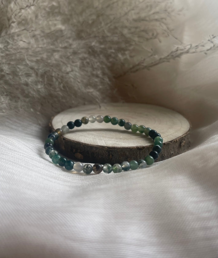 Bracelet Agate mousse | Harmonie - Estime de soi retrouver
