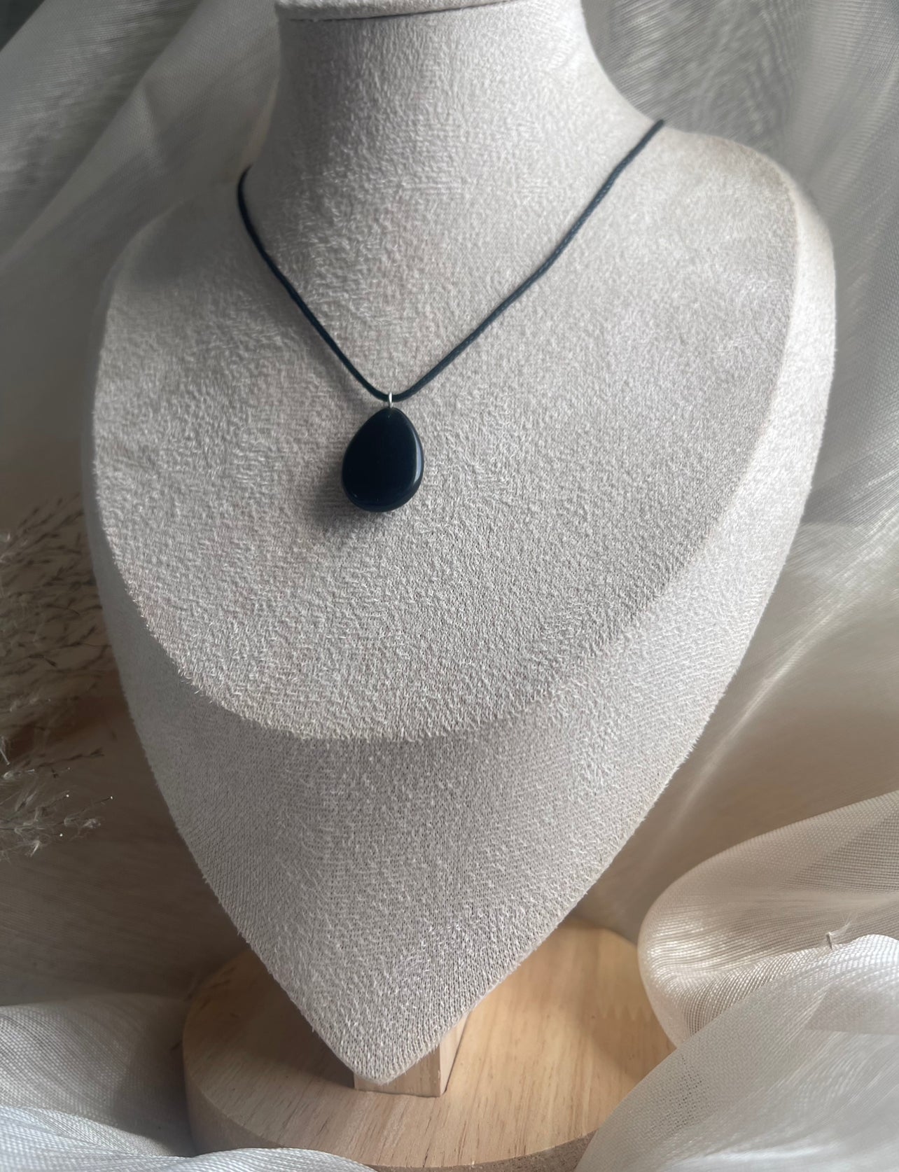 Collier Pierre Obsidienne | Protection puissante - Guérison des blessures intérieur