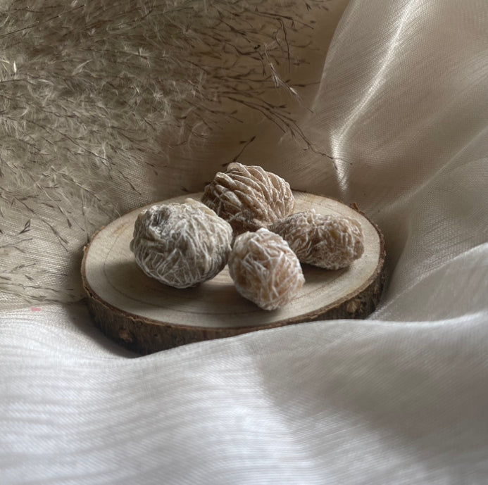 Rose des Sables Blanche | Force mentale - Joie - Éveil spirituel - Aide à vaincre la timidité