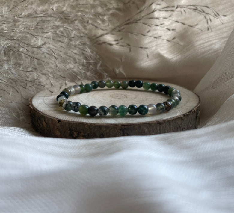 Bracelet Agate mousse | Harmonie - Estime de soi retrouver
