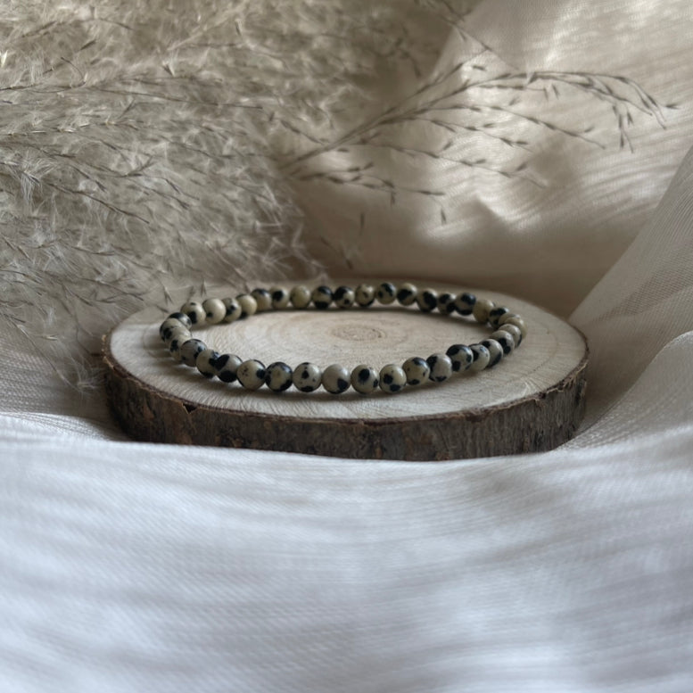 Bracelet Jaspe Dalmatien | Déblocage énergétique - Positivité
