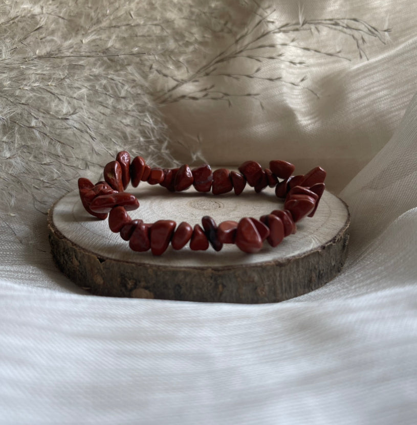 Bracelet Jaspe Rouge | Ancrage-Stabilité-Courage