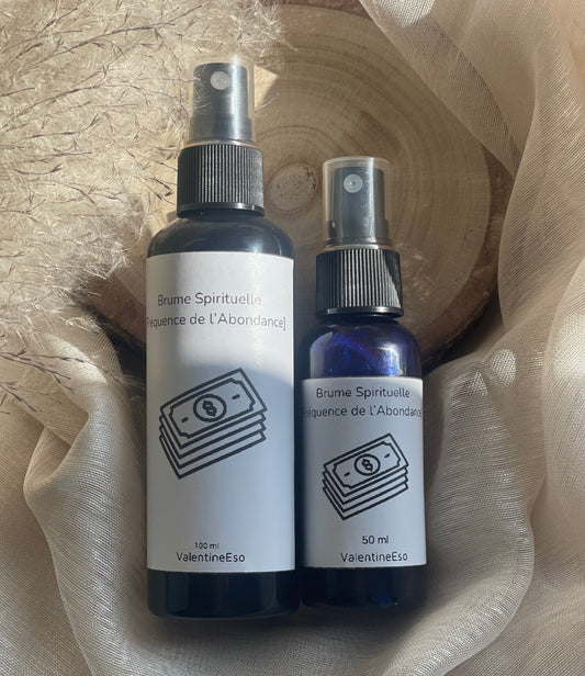 Brume Fréquence de l’Abondance (100ml ou 50ml) + Exercices fournis avec