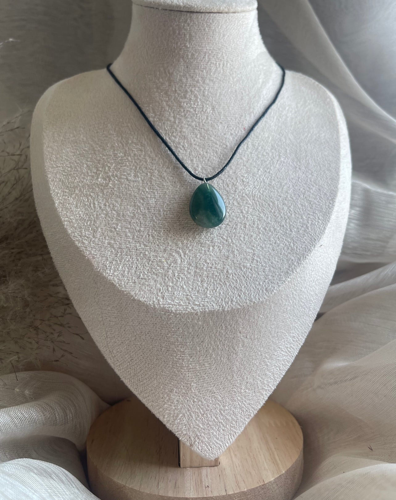 Collier Agate Mousse | Renouveau Harmonie - Confiance