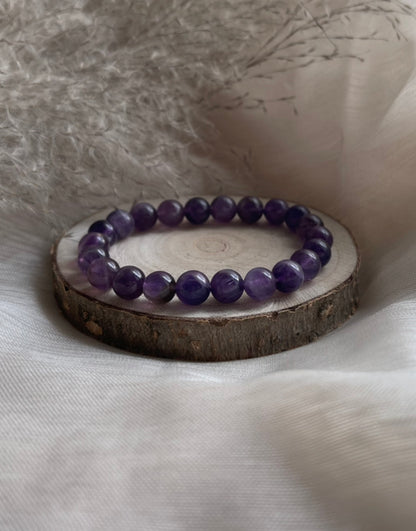 Bracelet Améthyste | Calme-Équilibre-Sérènité-Élévation Spirituelle
