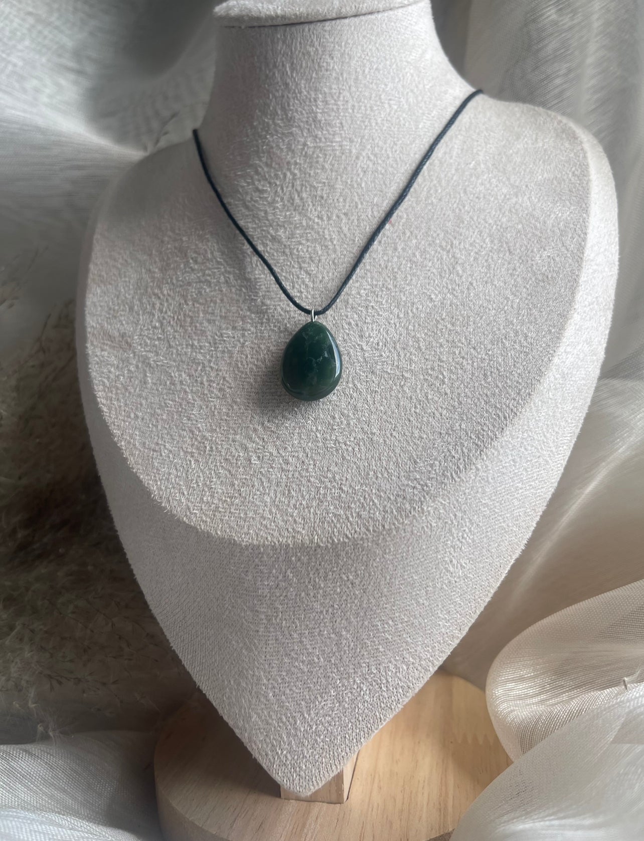 Collier Agate Mousse | Renouveau Harmonie - Confiance