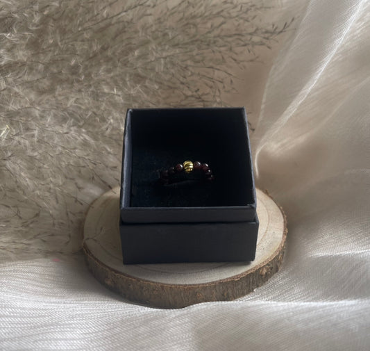 Bague Pierre Grenat | Équilibre - Créativité - Vitalité - Force