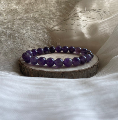 Bracelet Améthyste | Calme-Équilibre-Sérènité-Élévation Spirituelle